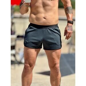 New Balance Black and Gray Athletic Running Shorts Large